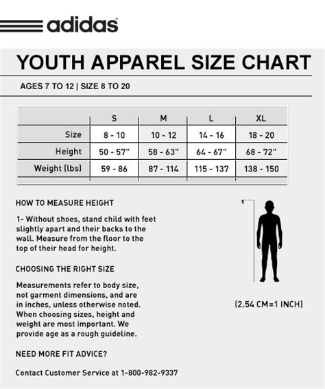 adidas youth sizing|adidas youth clothing size chart.